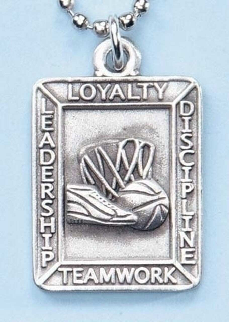 Roman Set of 4 Team Inspiring Spirit Basketball Sports Pendants